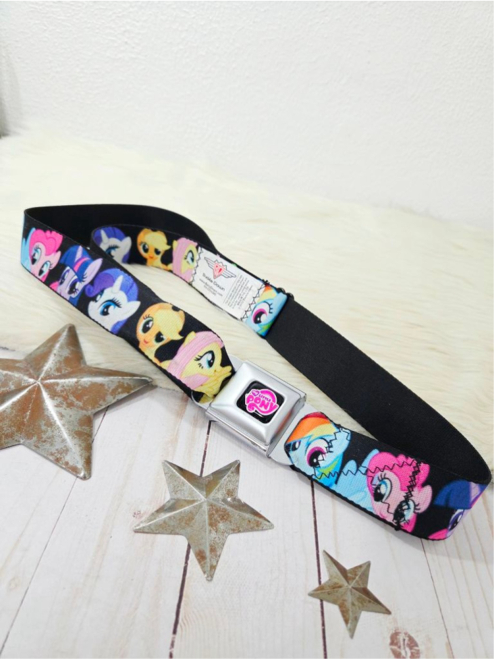 Buckle-Down My Little Pony seatbelt buckle belt cartoon ponies MLP FIM size OS